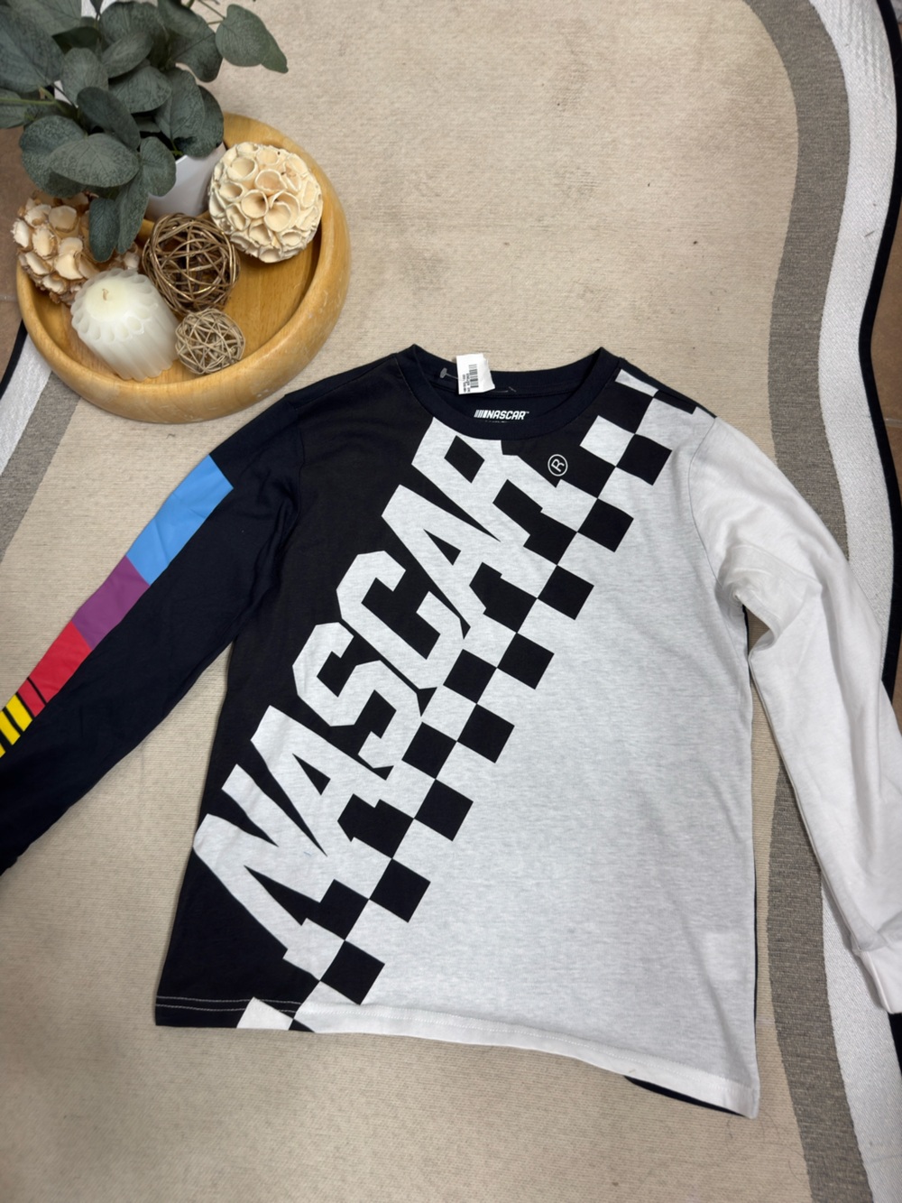 Freeze Black and White NASCAR Logo Graphic Tee